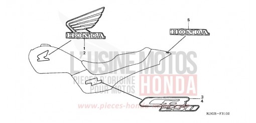 MARQUE (3) CB250X de 1999